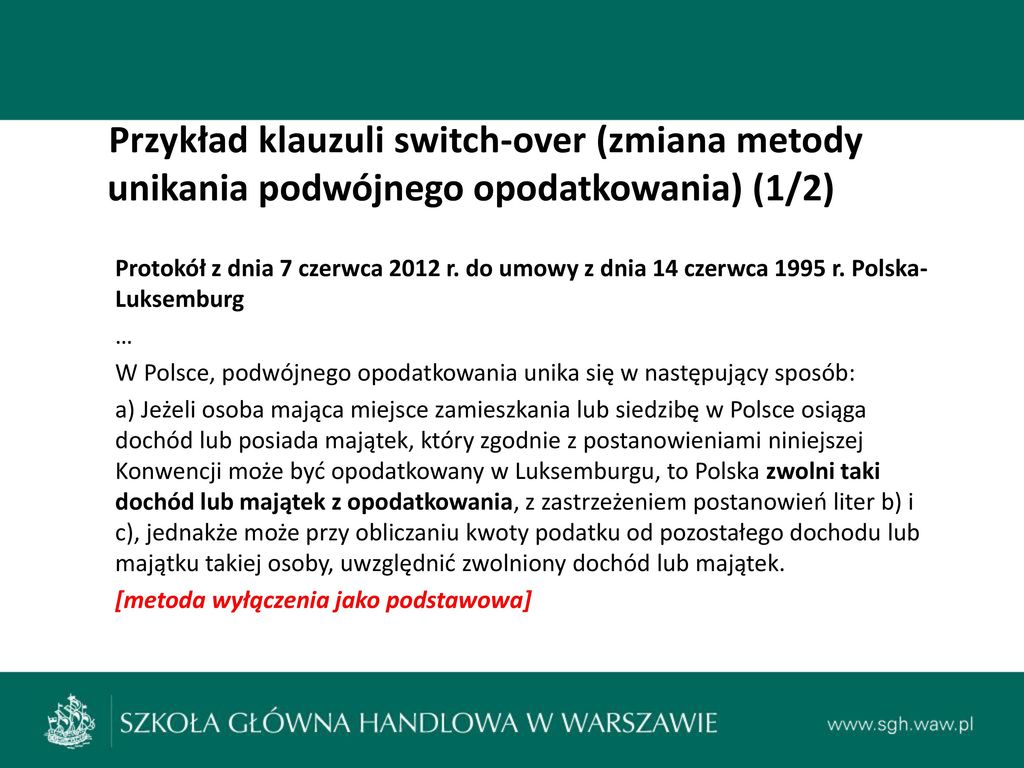 Podyplomowe Studia Mi Dzynarodowych Strategii Podatkowych Ppt Pobierz